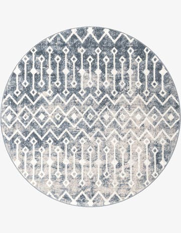 5' 3 x 5' 3 Bohemian Trellis Round Rug