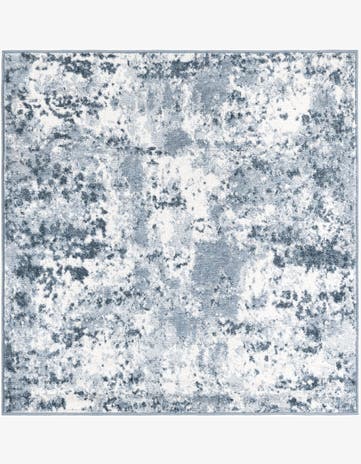 Vintage Blue Aurora Square Rug