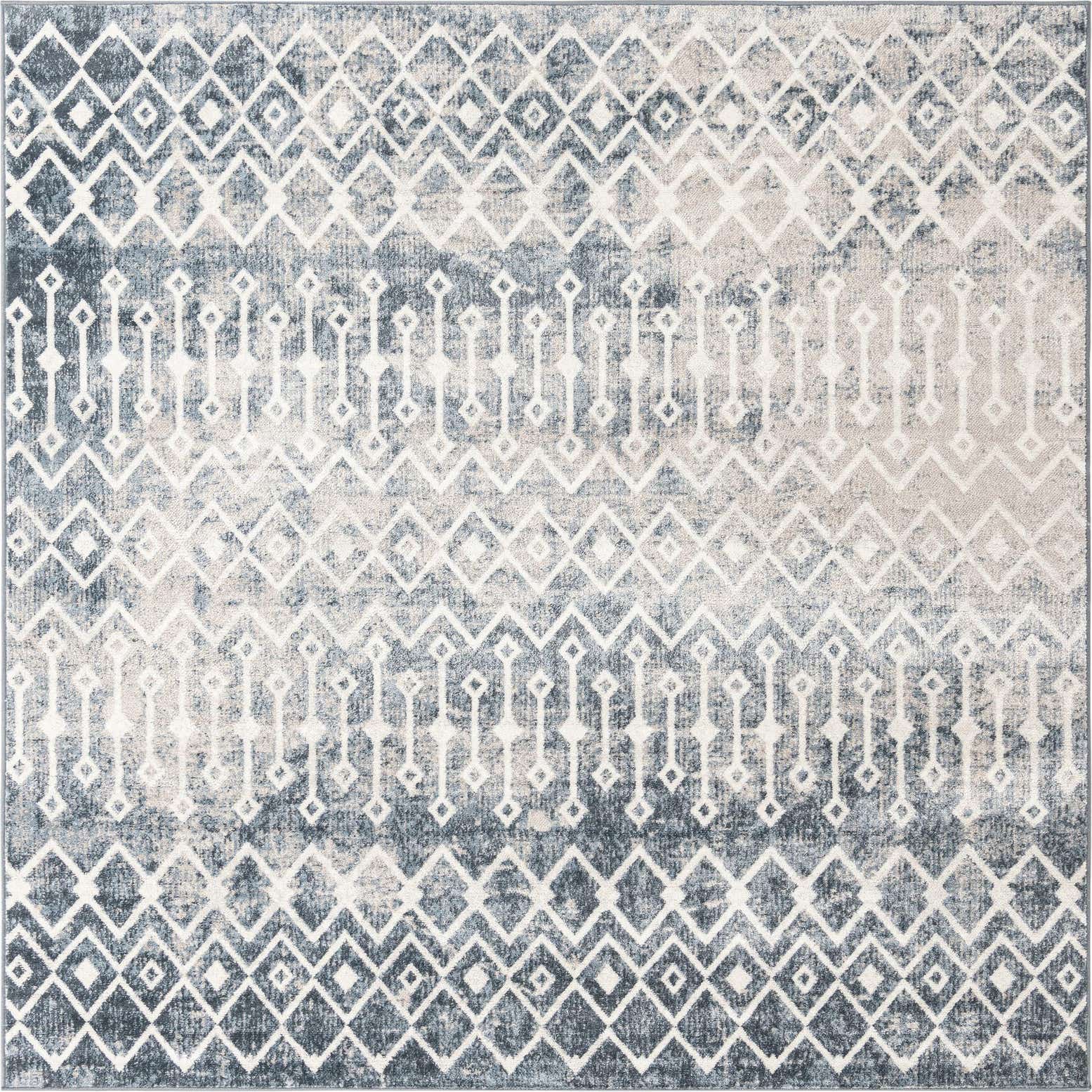 7' 10 x 7' 10 Bohemian Trellis Square Rug