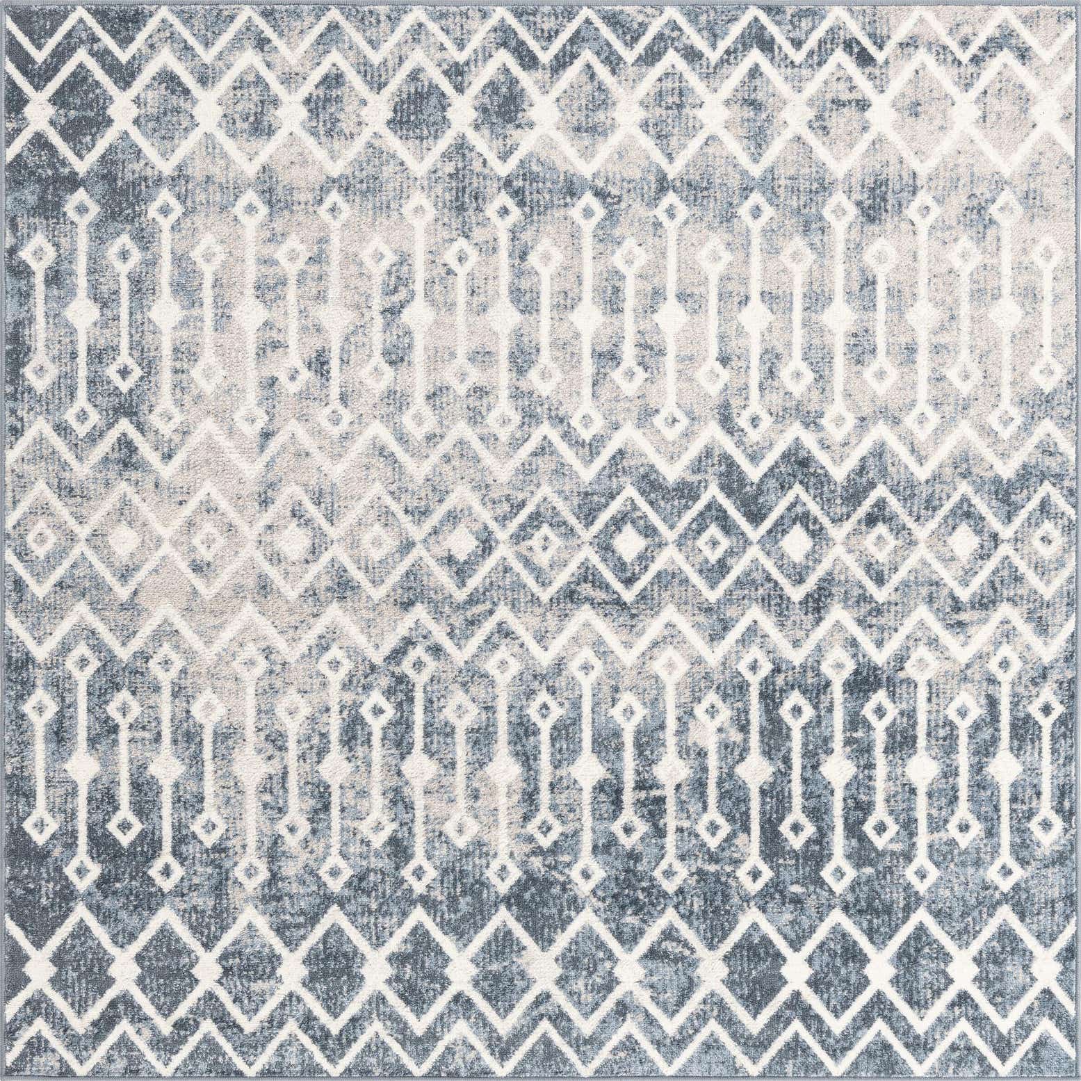 6' x 6' Bohemian Trellis Square Rug