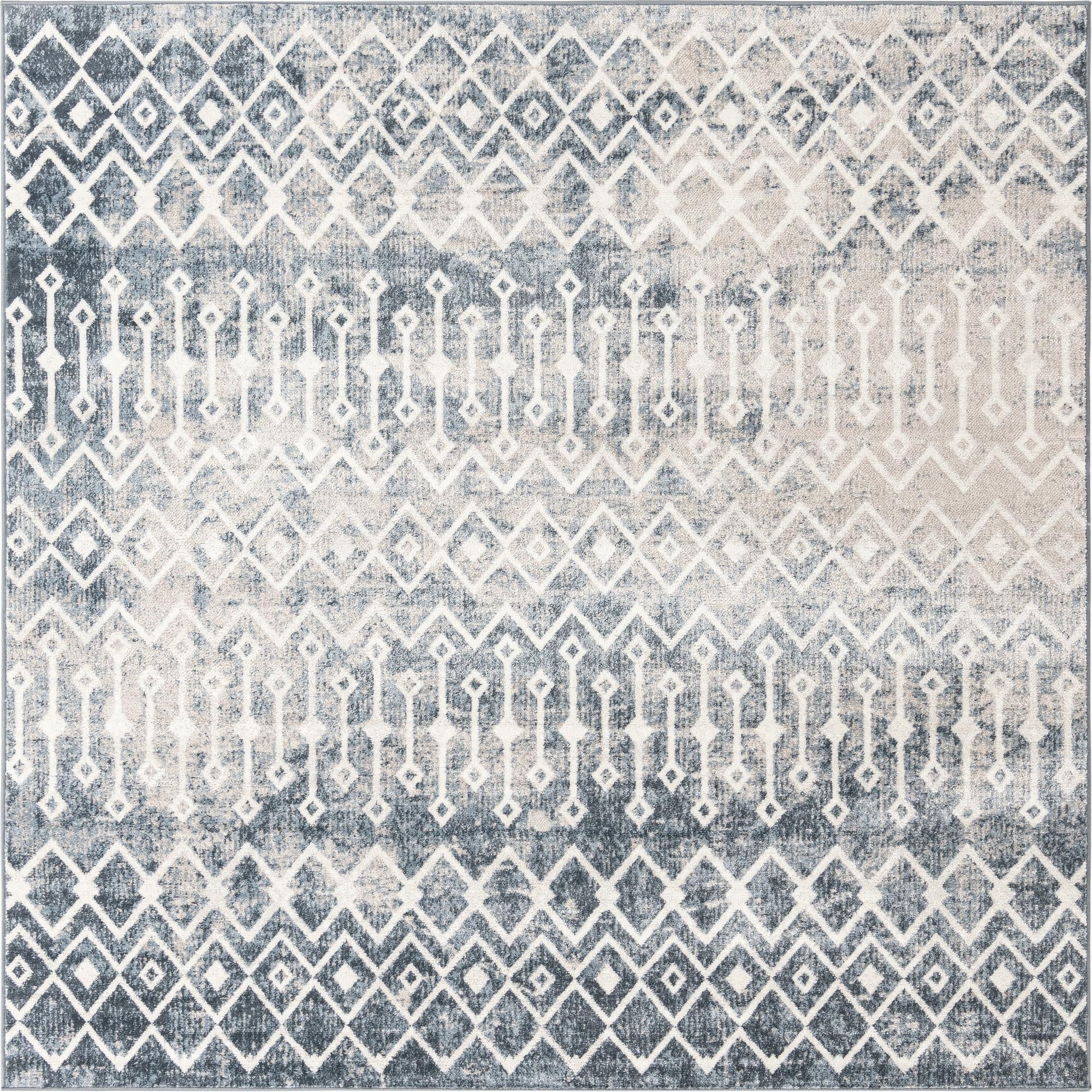 7' 10 x 7' 10 Bohemian Trellis Square Rug