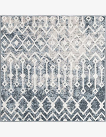 4' x 4' Bohemian Trellis Square Rug