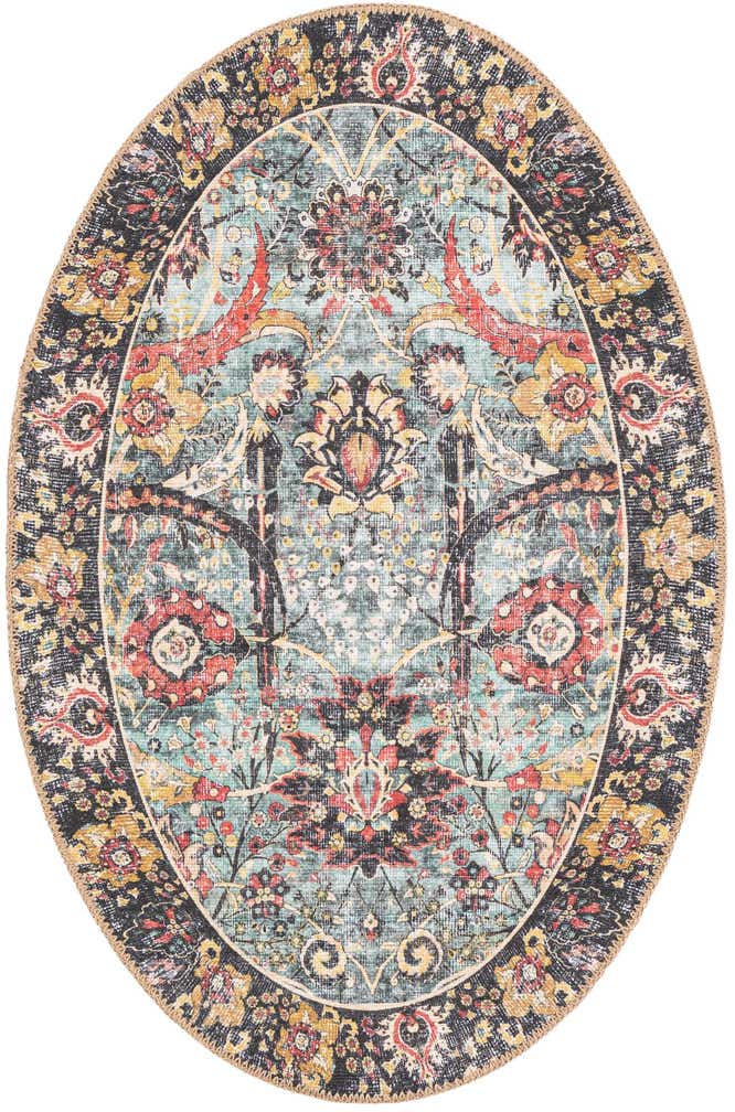 60cm x 95cm Waschbar Timeless Oval Teppich