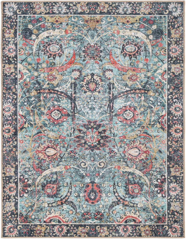 Detail image of 4' 1 x 6' 1 Washable Timeless Rug