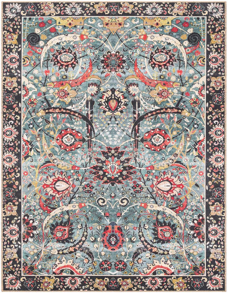 Detail image of 5' 1 x 8' Washable Timeless Rug
