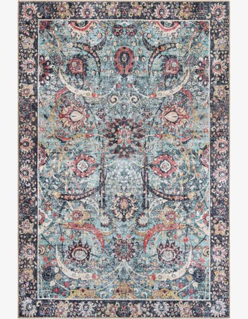 6' 1 x 9' Washable Timeless Rug
