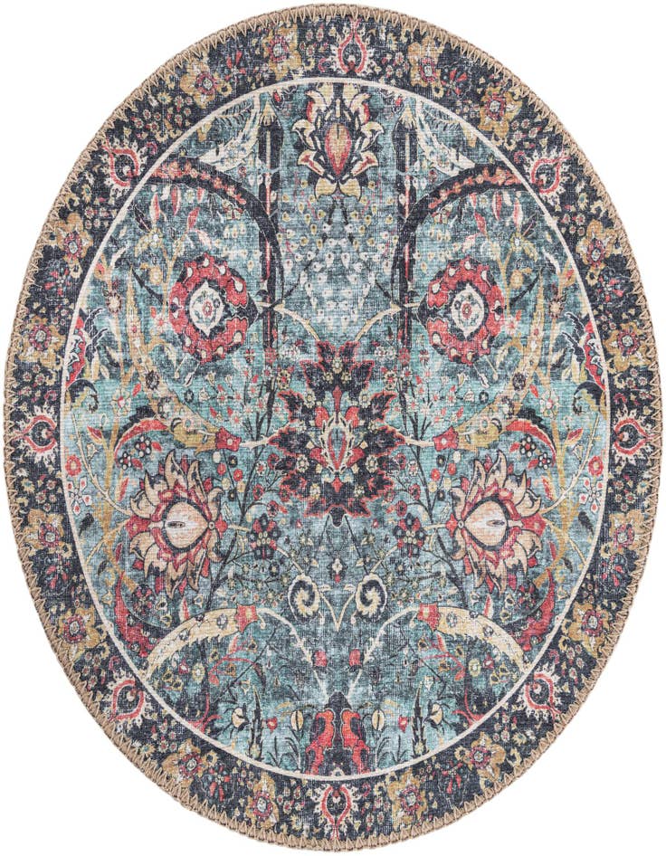 Detail image of 2' x 2' Washable Timeless Round Rug
