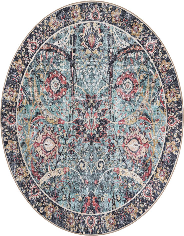 Detail image of 7' 10 x 7' 10 Washable Timeless Round Rug