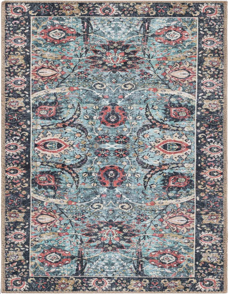 Detail image of 2' x 5' 1 Washable Timeless Runner Rug