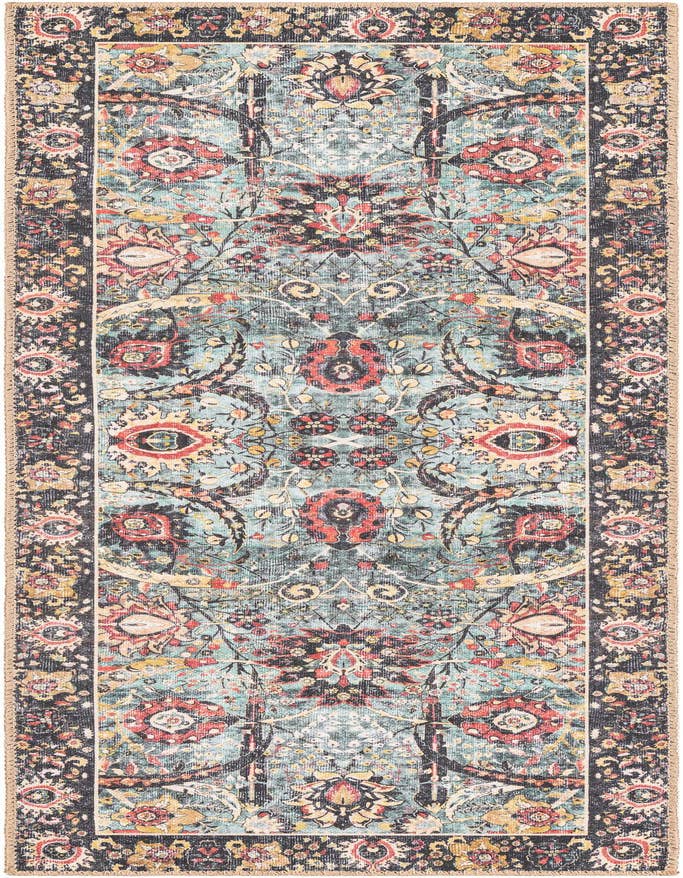 Detail image of 2' x 6' 1 Washable Timeless Runner Rug