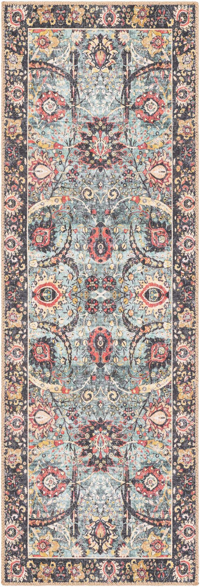 2' x 6' 1 Washable Timeless Runner Rug