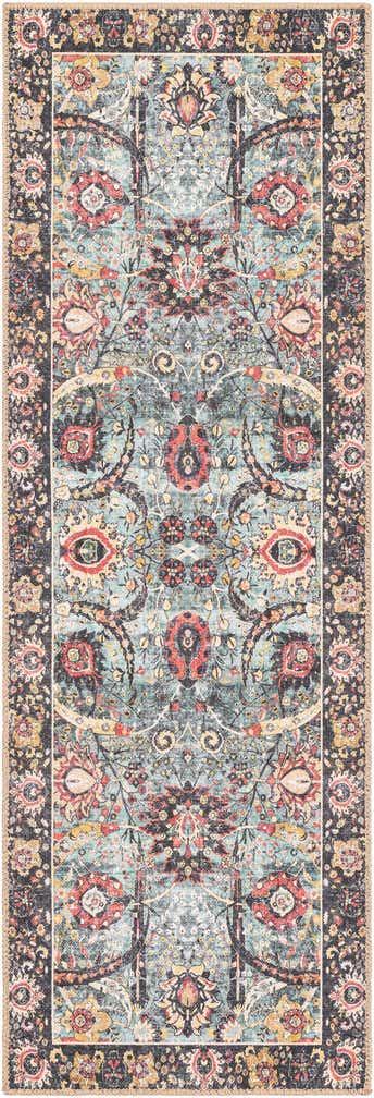 2' x 6' 1 Washable Timeless Runner Rug