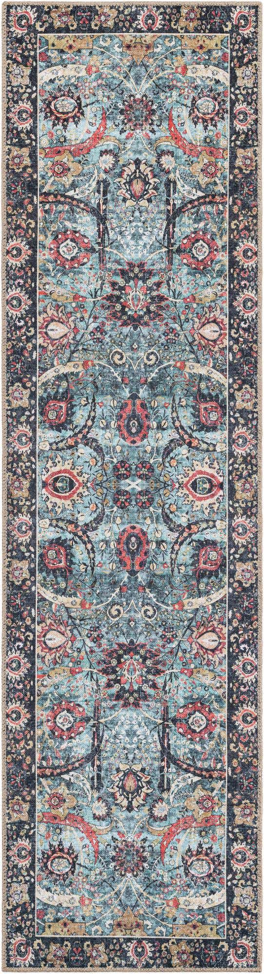 2' x 8' Washable Timeless Runner Rug