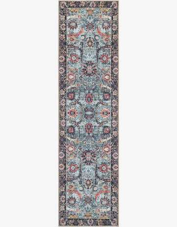 Vintage Green Timeless Runner Rug