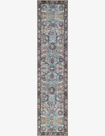 Vintage Green Timeless Runner Rug