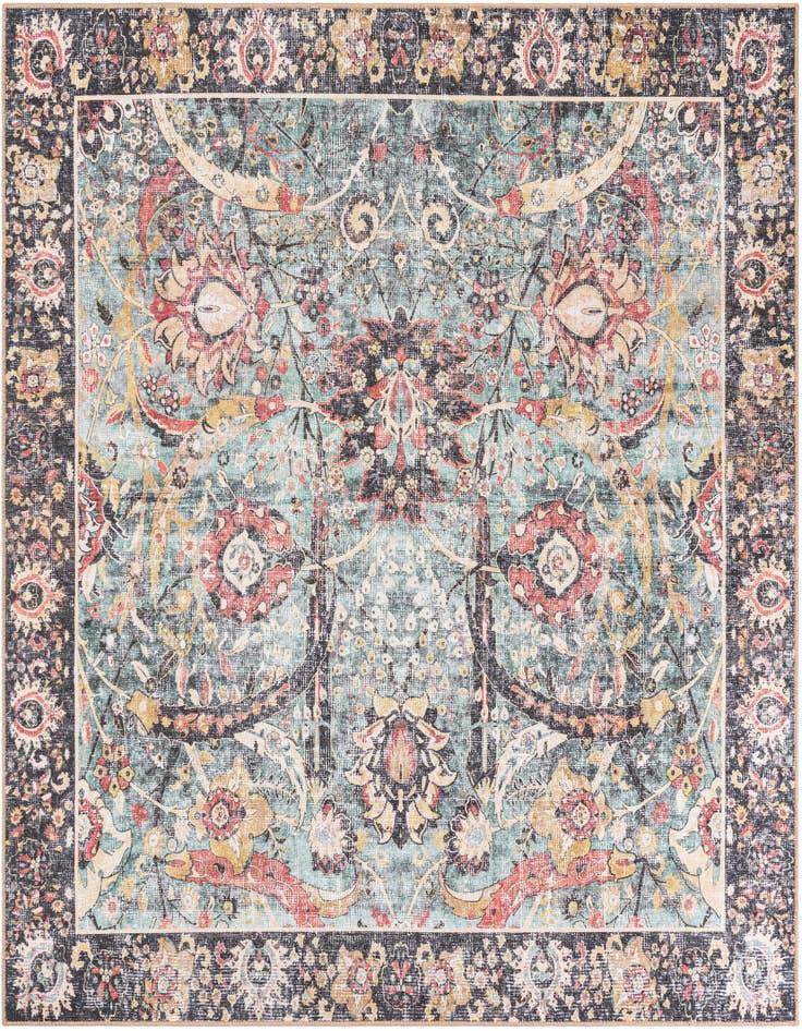 Detail image of 7' 10 x 7' 10 Washable Timeless Square Rug