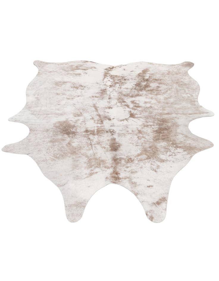 Detail image of 5' 2 x 6' 4 Cowhide Leather Rug