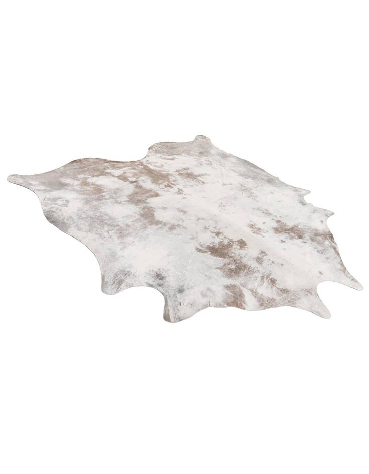 Detail image of 6' 8 x 7' Cowhide Leather Square Rug