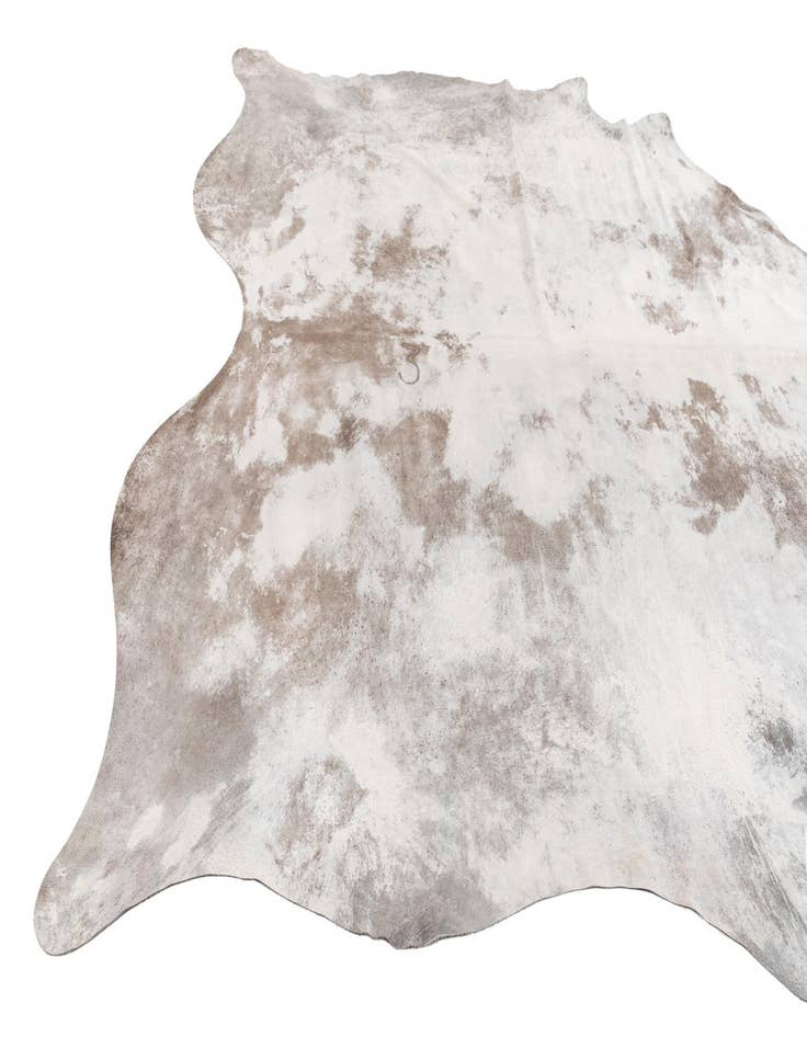 Detail image of 6' 8 x 7' Cowhide Leather Square Rug