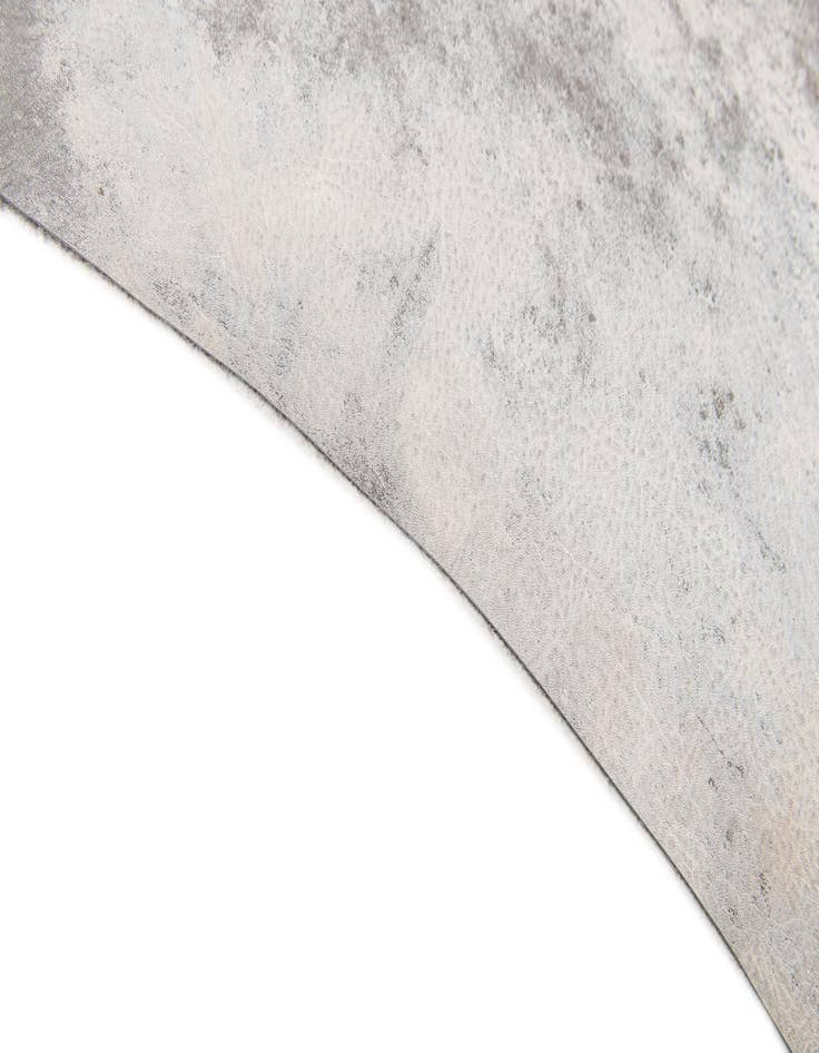 Detail image of 6' 8 x 7' Cowhide Leather Square Rug