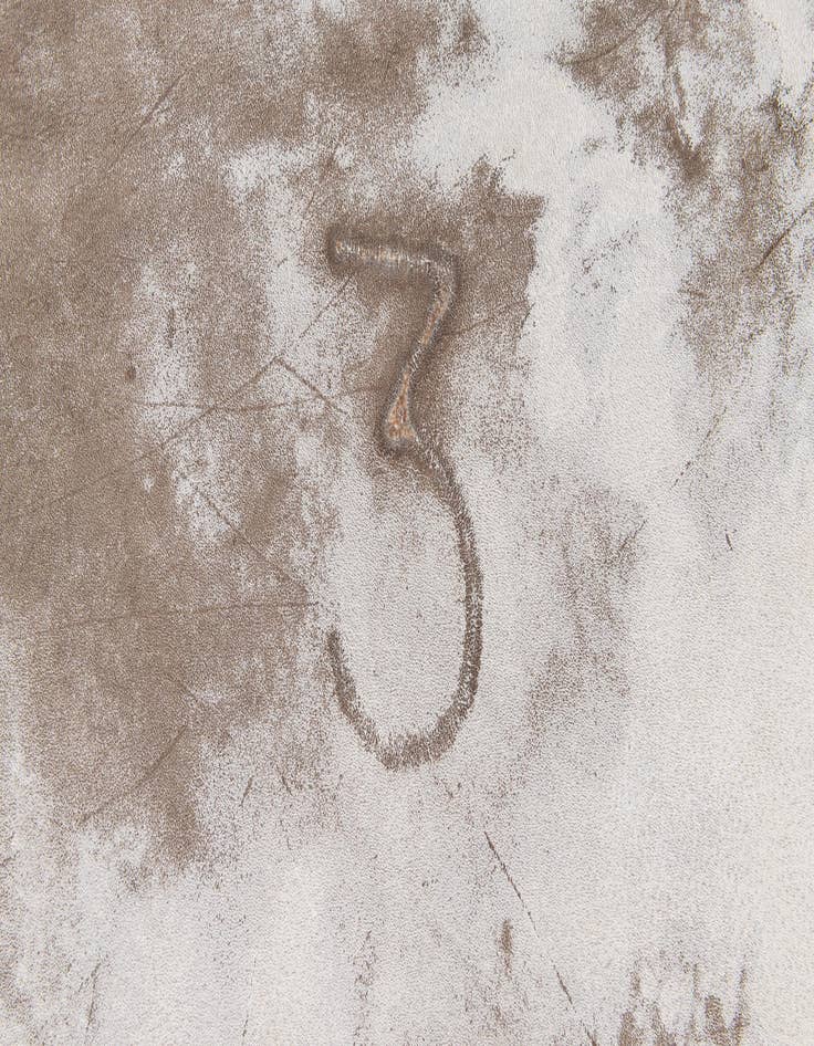 Detail image of 6' 8 x 7' Cowhide Leather Square Rug