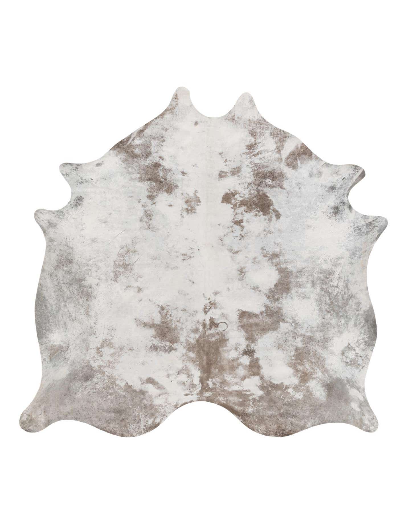 Primary image 6' 8 x 7' Cowhide Leather Square Rug