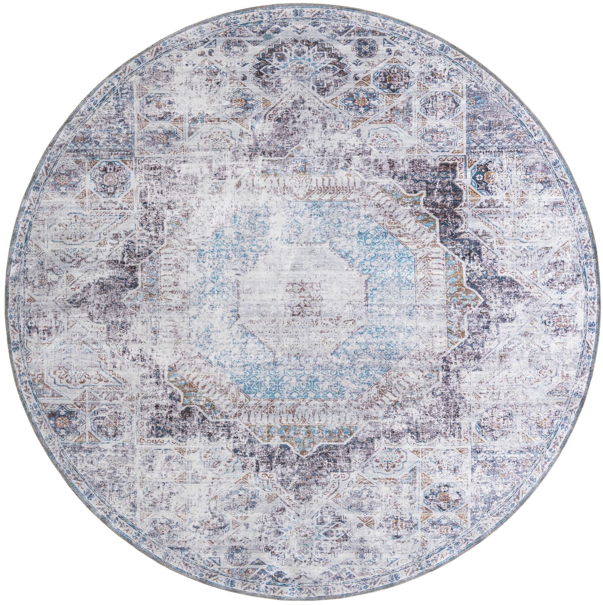 7' 10 x 7' 10 Yara Round Rug