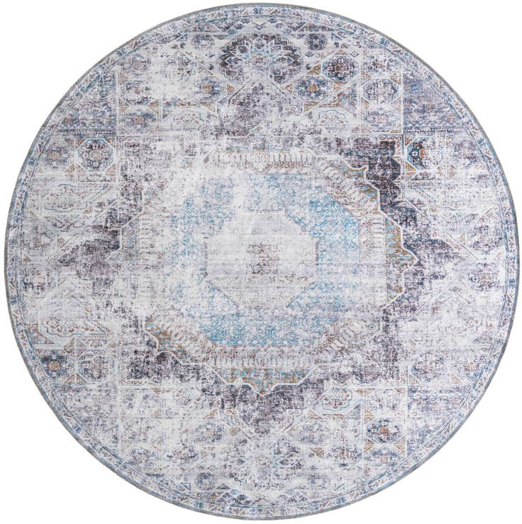 Detail image of 7' 10 x 7' 10 Yara Round Rug