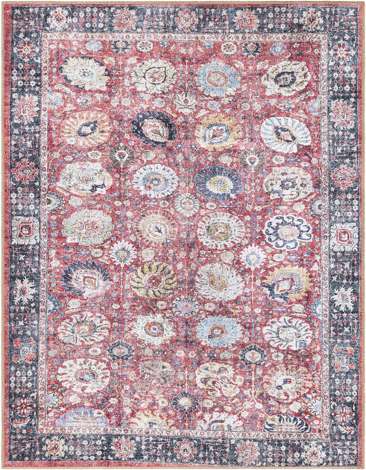 Detail image of 4' 1 x 6' 1 Washable Timeless Rug