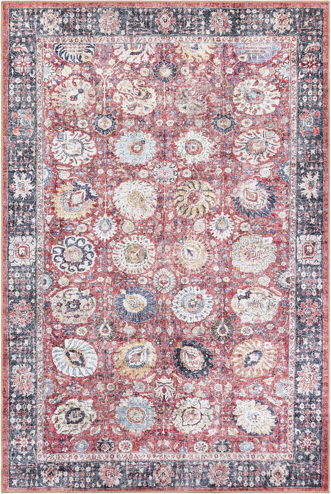 6' 1 x 9' Washable Timeless Rug