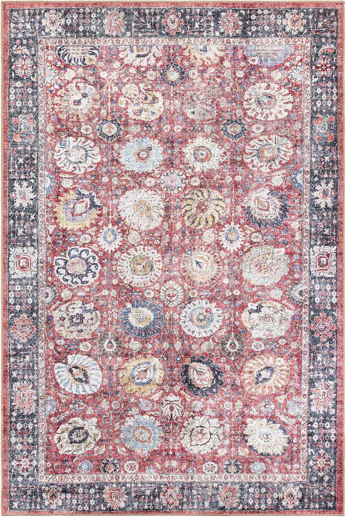 6' 1 x 9' Washable Timeless Rug