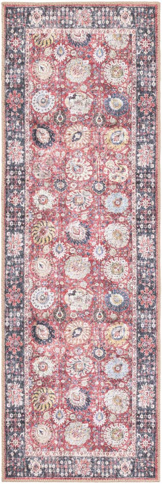 Detail image of 2' x 6' 1 Washable Timeless Runner Rug