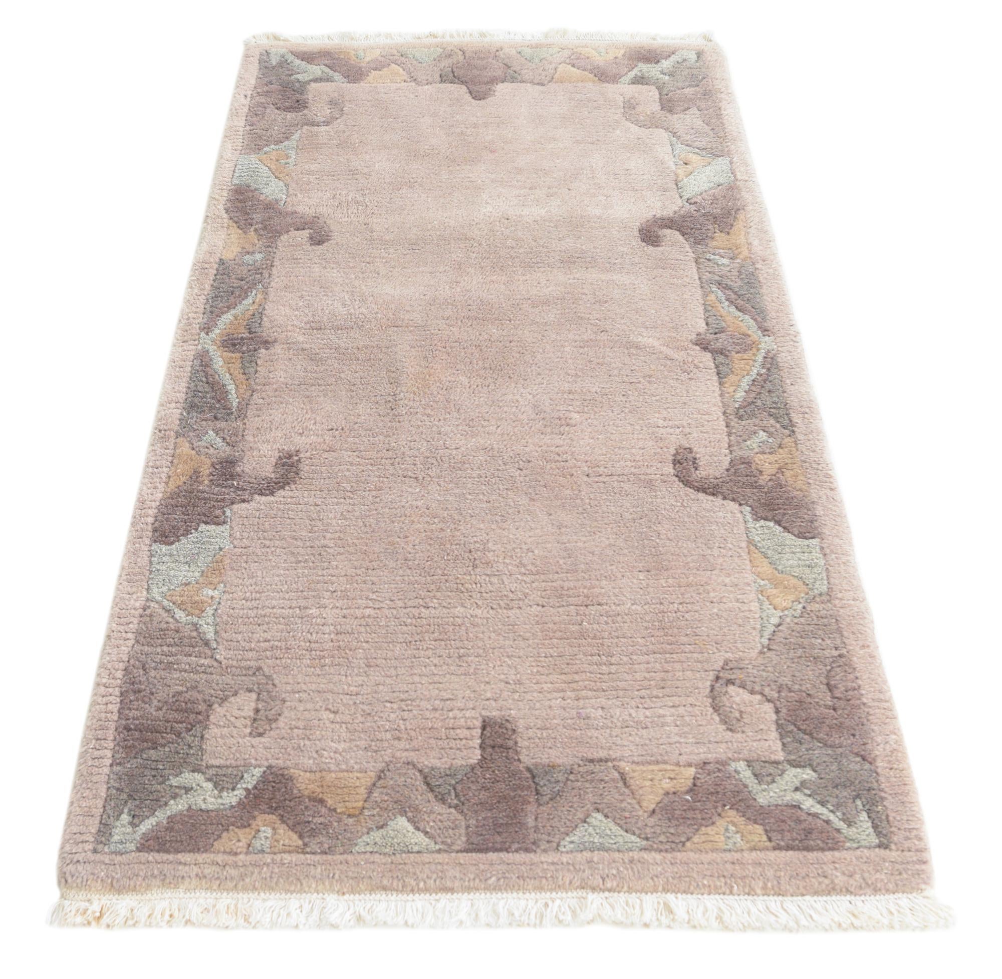 2' 5 x 4' 7 Hand Knotted Nepal Wool Rug