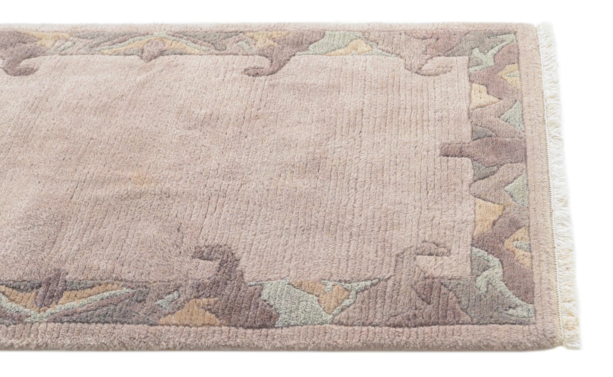 2' 5 x 4' 7 Hand Knotted Nepal Wool Rug
