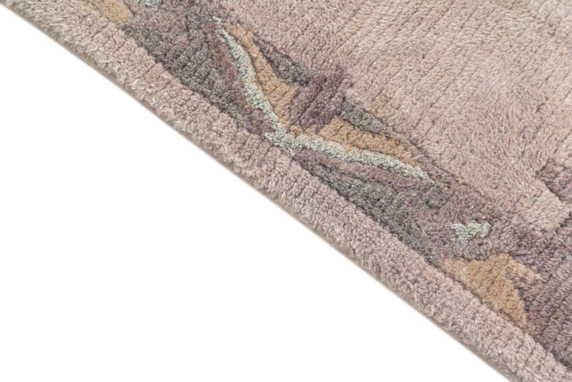 2' 5 x 4' 7 Hand Knotted Nepal Wool Rug