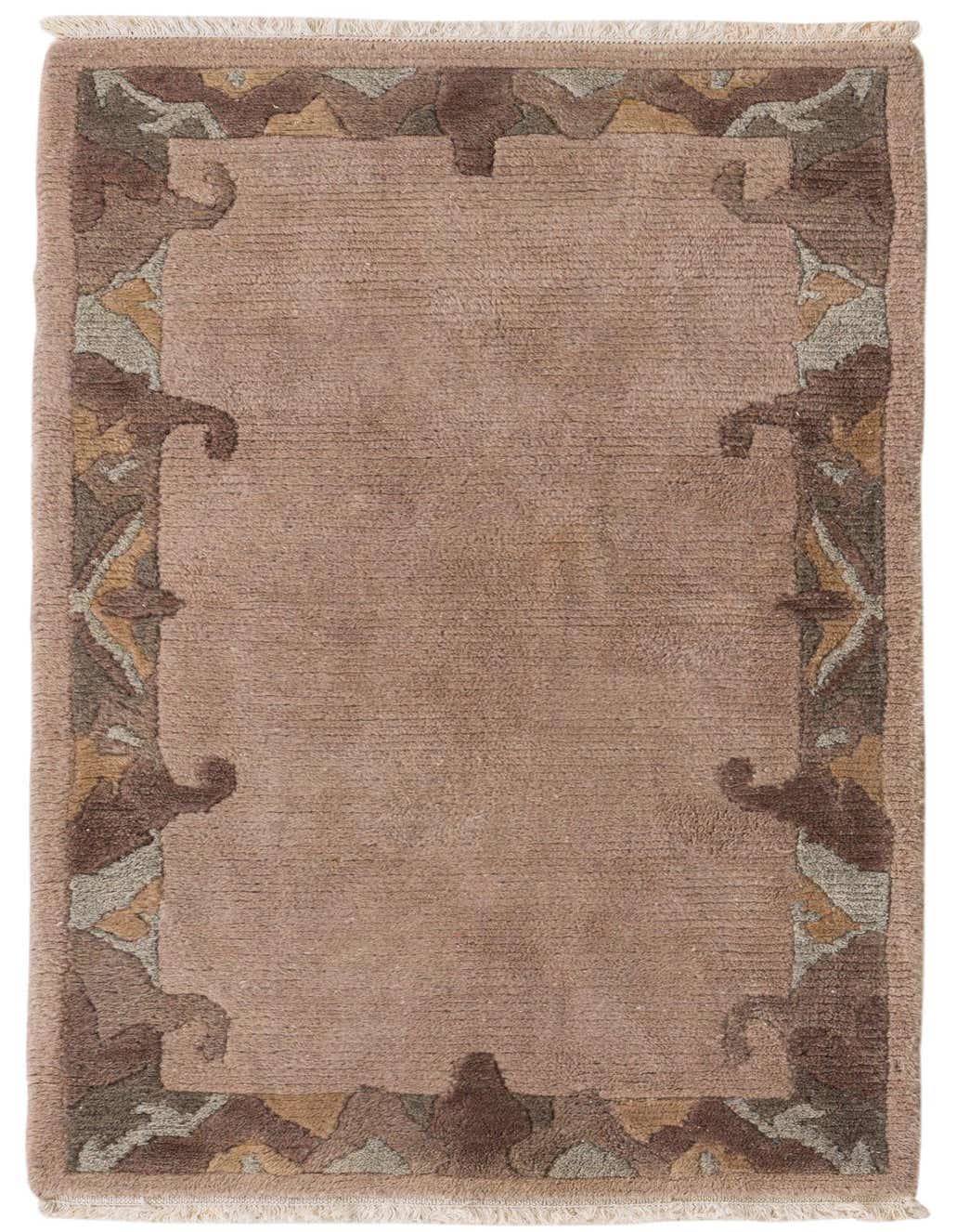 Primary image 2' 5 x 4' 7  Hand Knotted Nepal Wool Rug