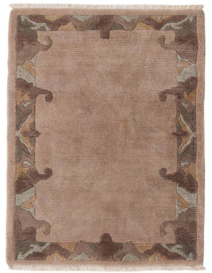 Detail image of 2' 5 x 4' 7 Hand Knotted Nepal Wool Rug