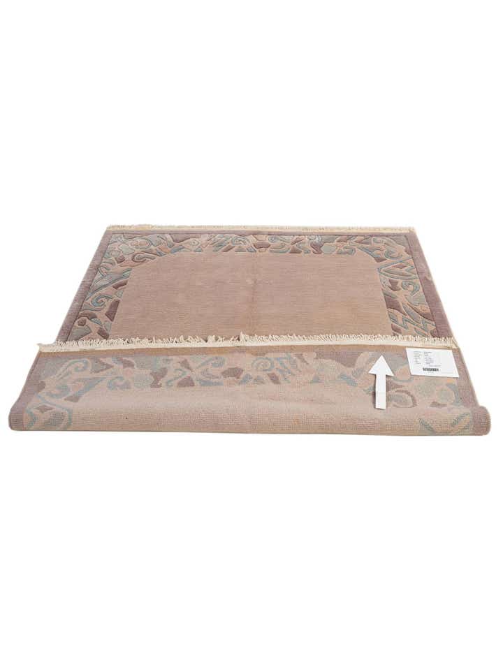 5' 1 x 5' 4 Hand Knotted Nepal Wool Square Rug