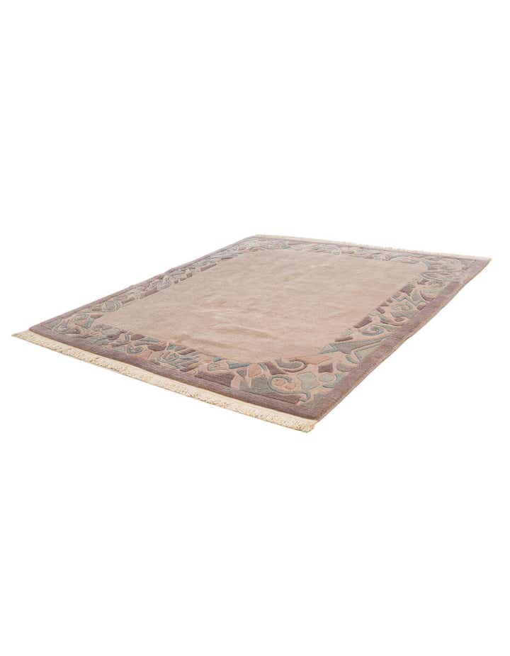 5' 1 x 5' 4 Hand Knotted Nepal Wool Square Rug