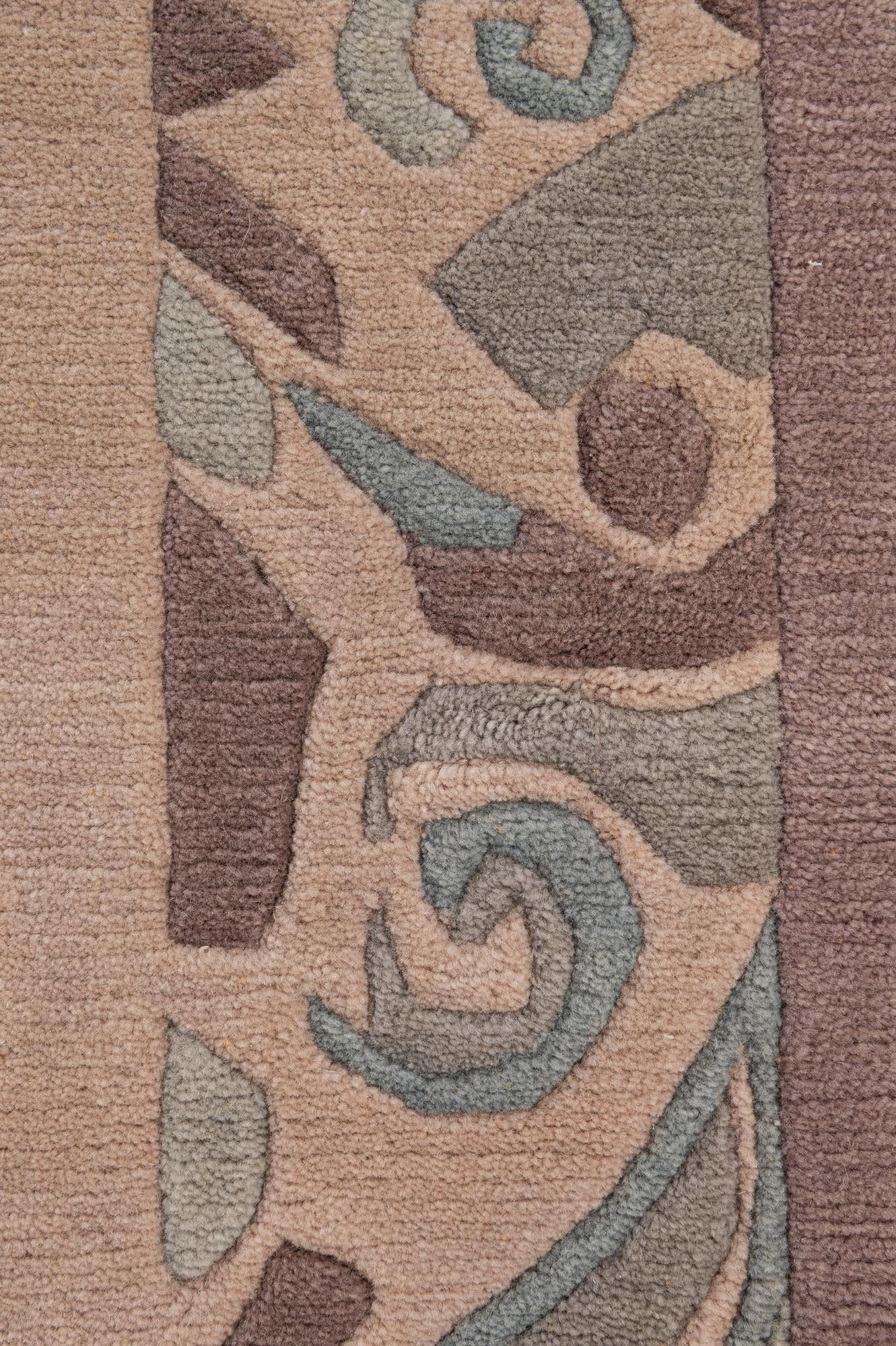5' 1 x 5' 4 Hand Knotted Nepal Wool Square Rug