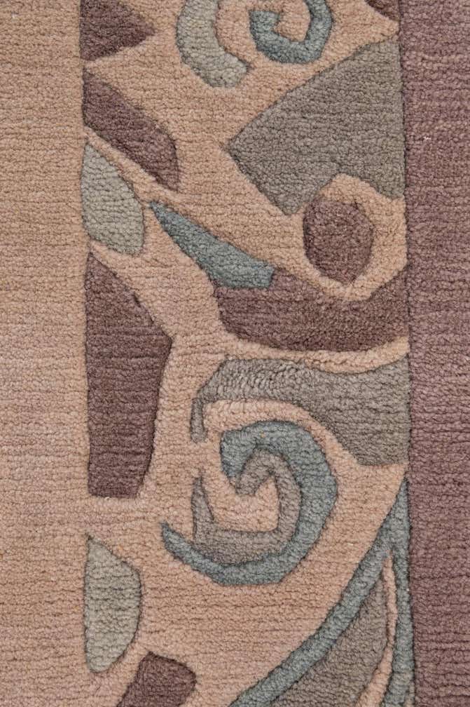 5' 1 x 5' 4 Hand Knotted Nepal Wool Square Rug