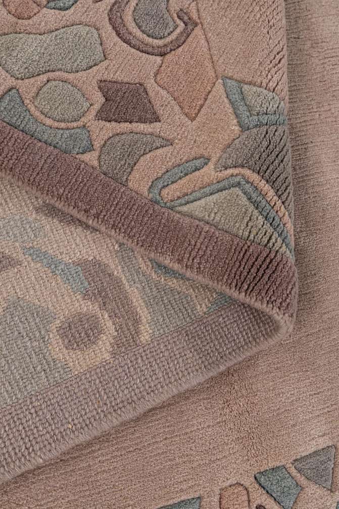 5' 1 x 5' 4 Hand Knotted Nepal Wool Square Rug