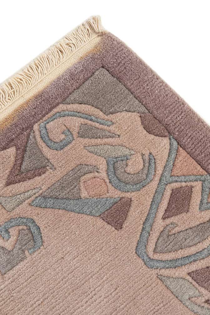 5' 1 x 5' 4 Hand Knotted Nepal Wool Square Rug
