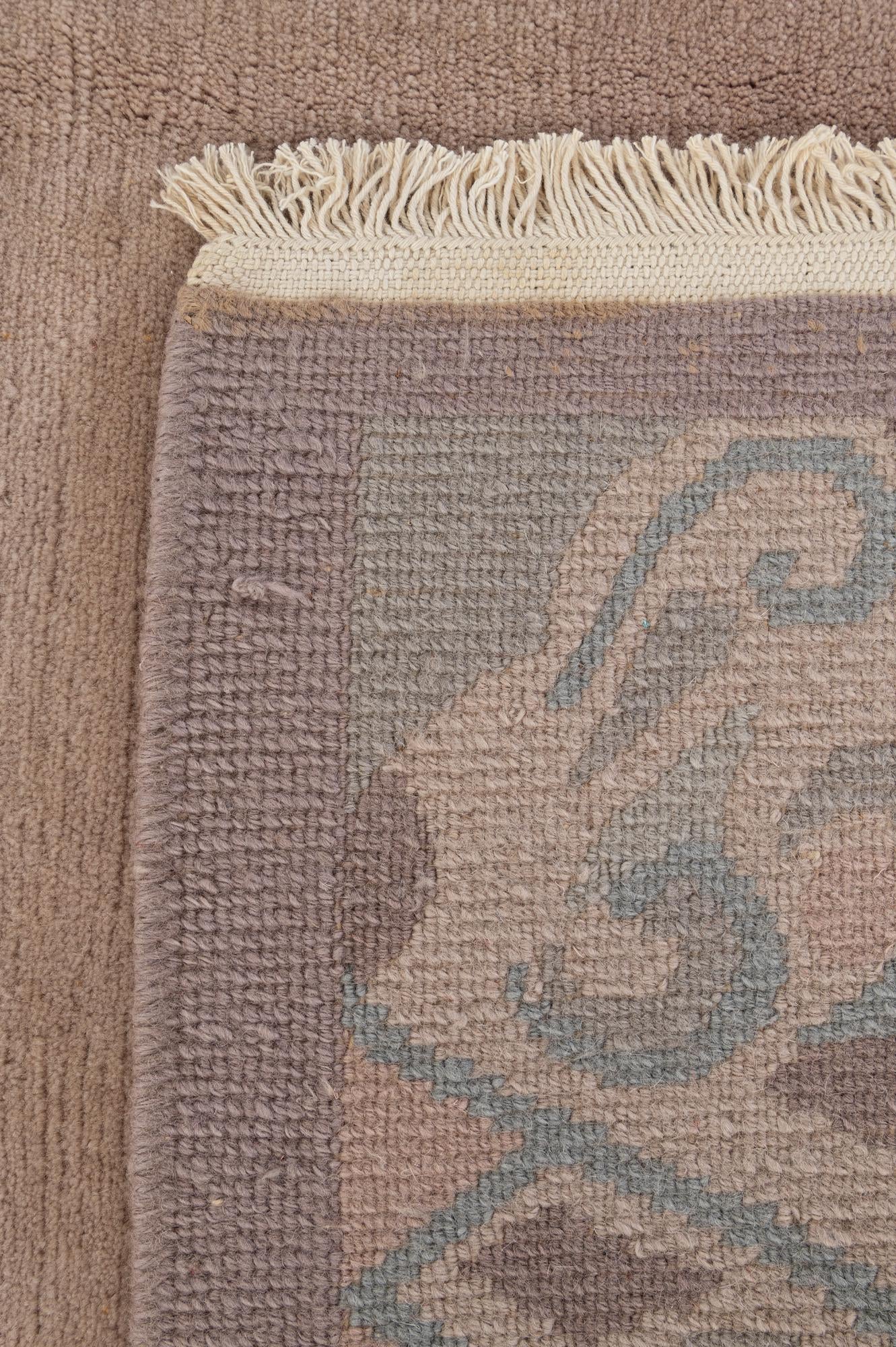 5' 1 x 5' 4 Hand Knotted Nepal Wool Square Rug