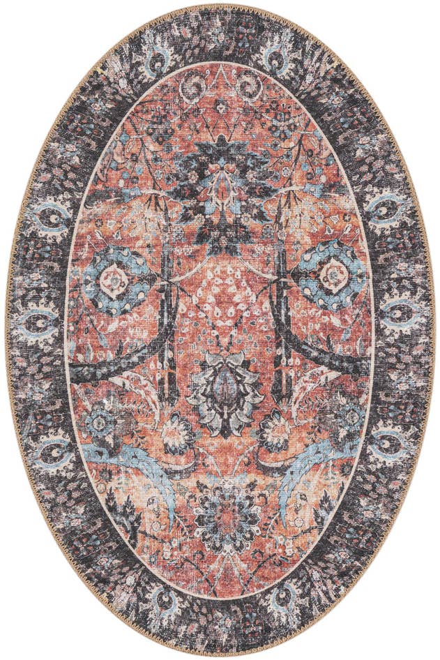 Detailansicht von 60cm x 95cm Waschbar Timeless Oval Teppich