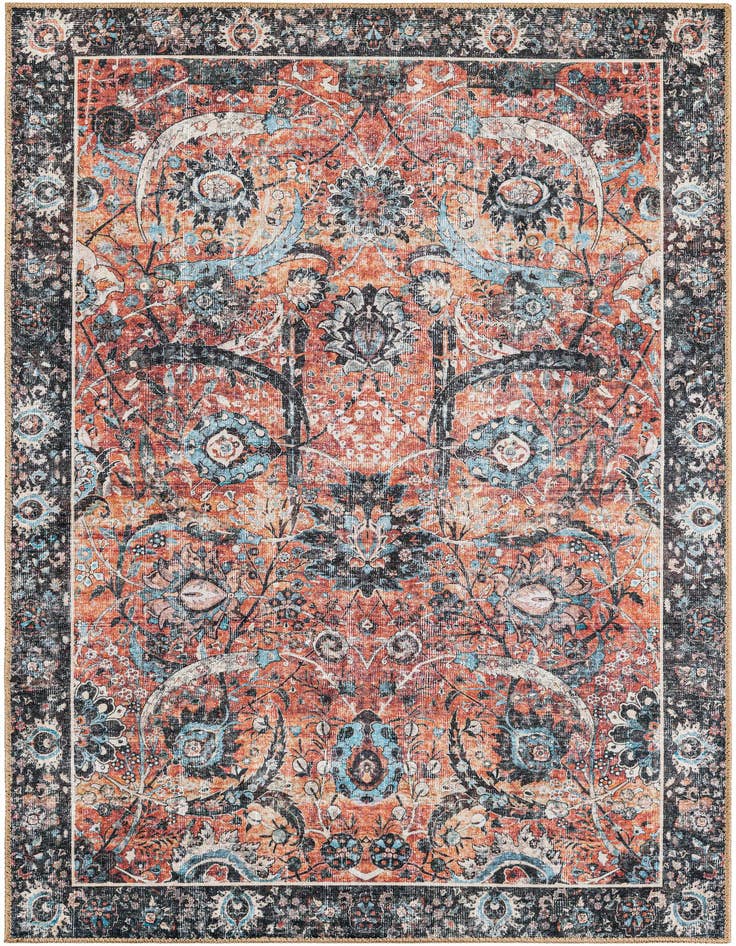 Detail image of 4' 1 x 6' 1 Washable Timeless Rug
