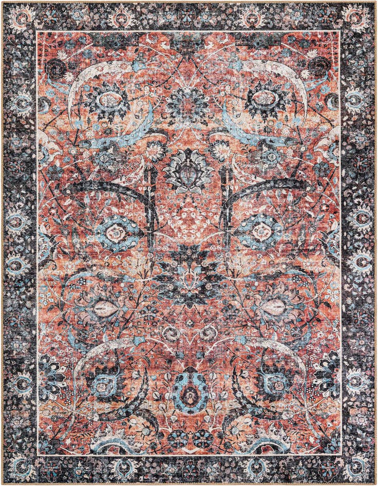 Detail image of 6' 1 x 9' Washable Timeless Rug