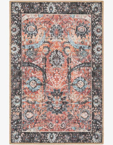 Vintage Rust Red Timeless Rug