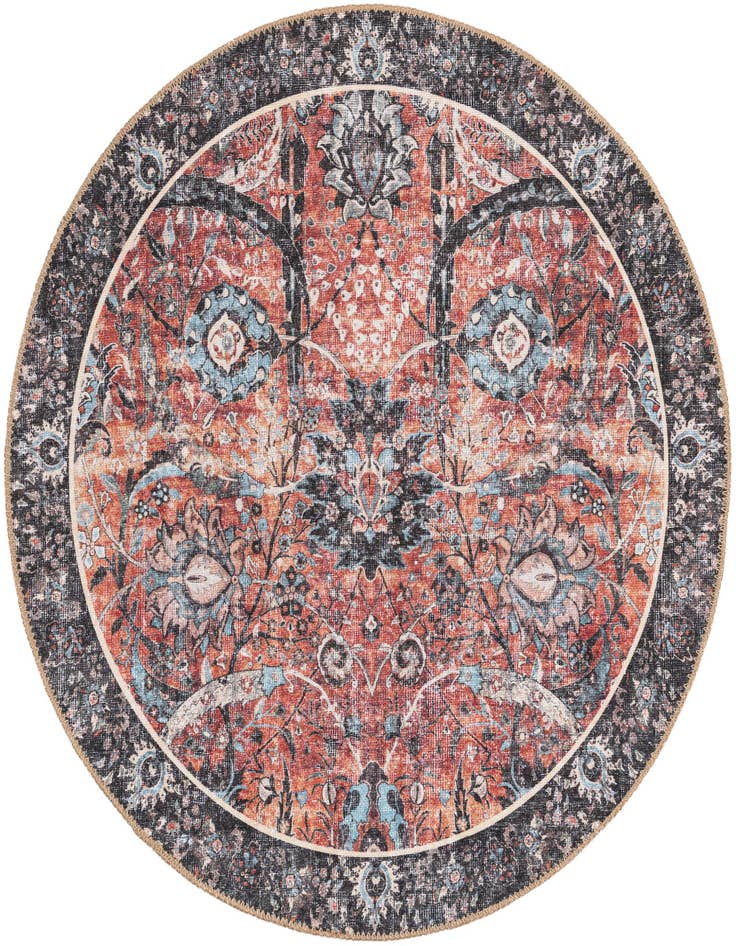 Detail image of 3' 6 x 3' 6 Washable Timeless Round Rug