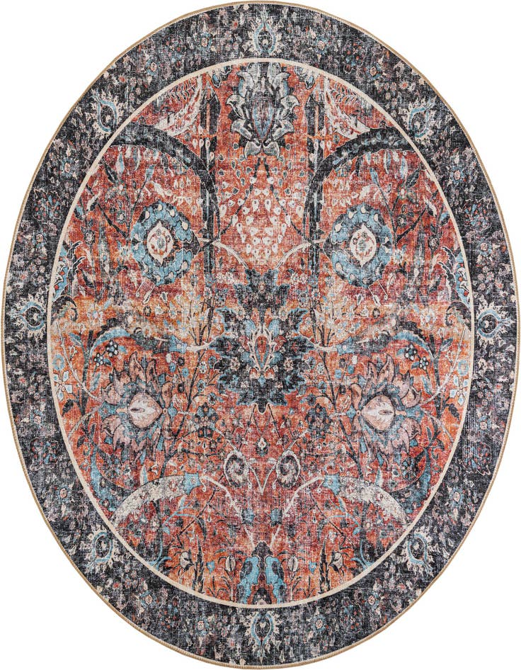 Detail image of 7' 10 x 7' 10 Washable Timeless Round Rug